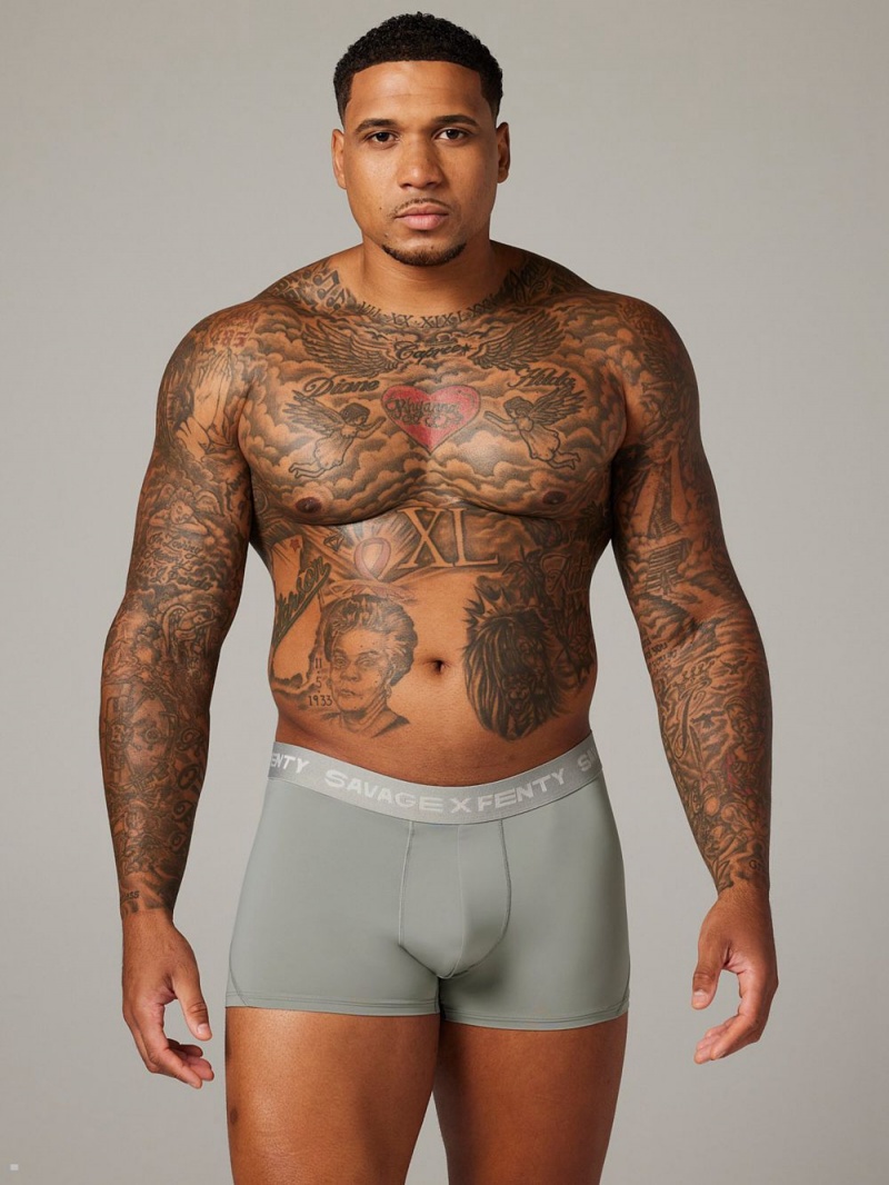 Deep Grey Savage X Fenty Shadow Fit Trunks Men's Briefs | ZLDNUS289