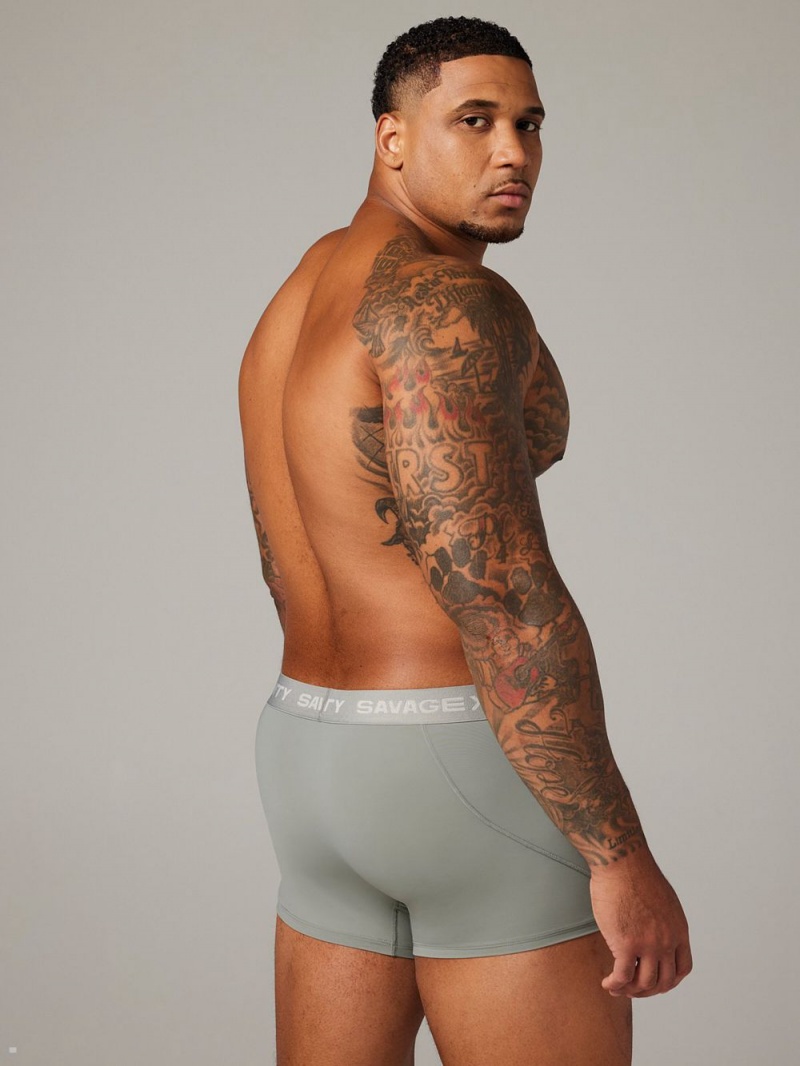 Deep Grey Savage X Fenty Shadow Fit Trunks Men's Briefs | ZLDNUS289