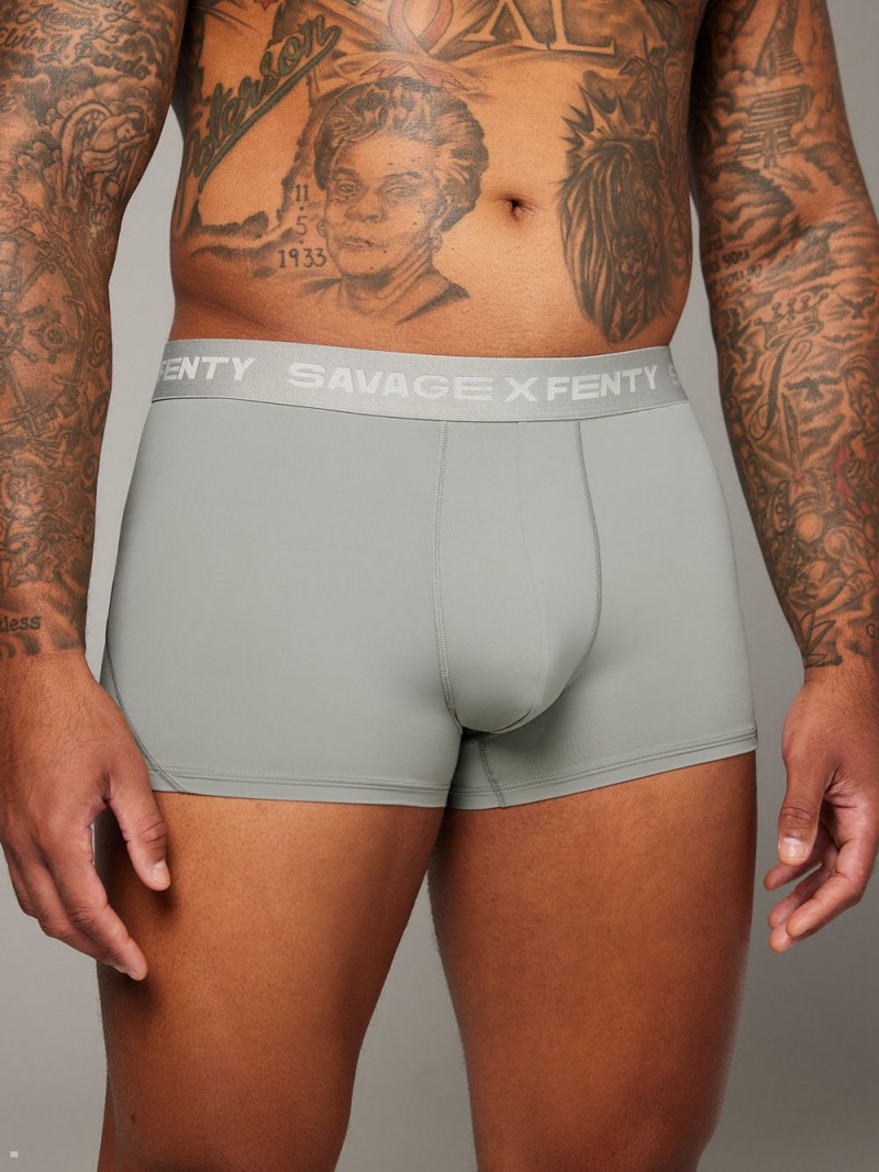 Deep Grey Savage X Fenty Shadow Fit Trunks Men\'s Briefs | ZLDNUS289