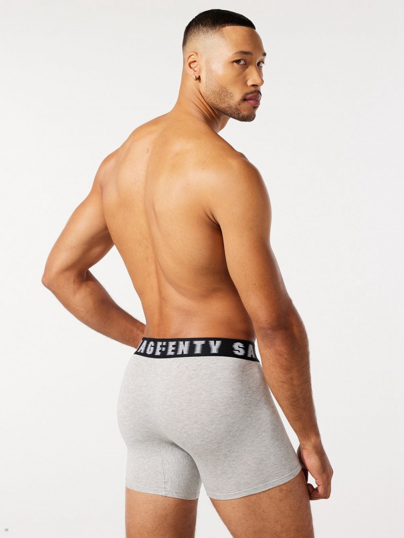 Grey Savage X Fenty Boxer Men's Briefs | JBIKTY721