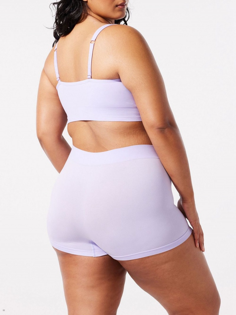 Purple Savage X Fenty Seamless Women's Boy Shorts | EBFNML024