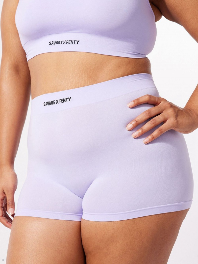 Purple Savage X Fenty Seamless Women\'s Boy Shorts | EBFNML024