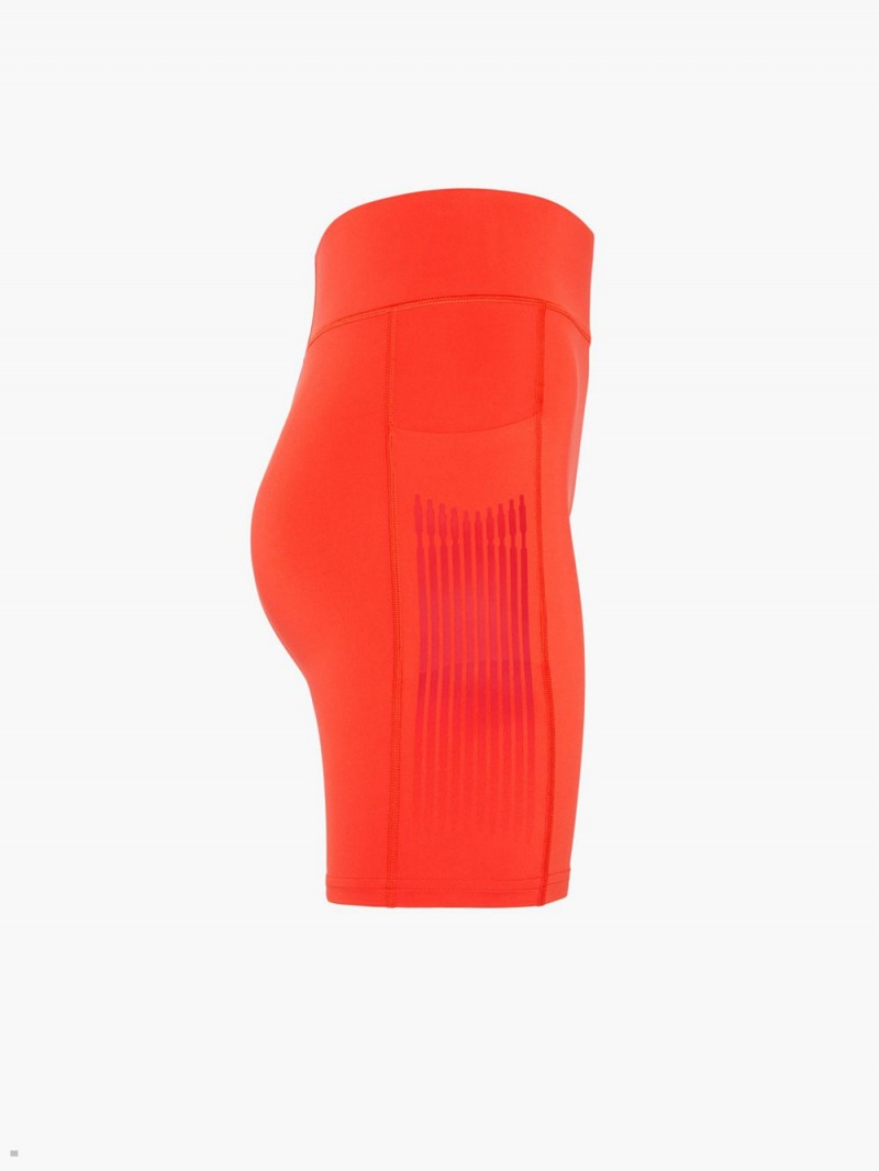 Red Savage X Fenty Band-It High-Waist Bike Women's Shorts | JDTZVU385