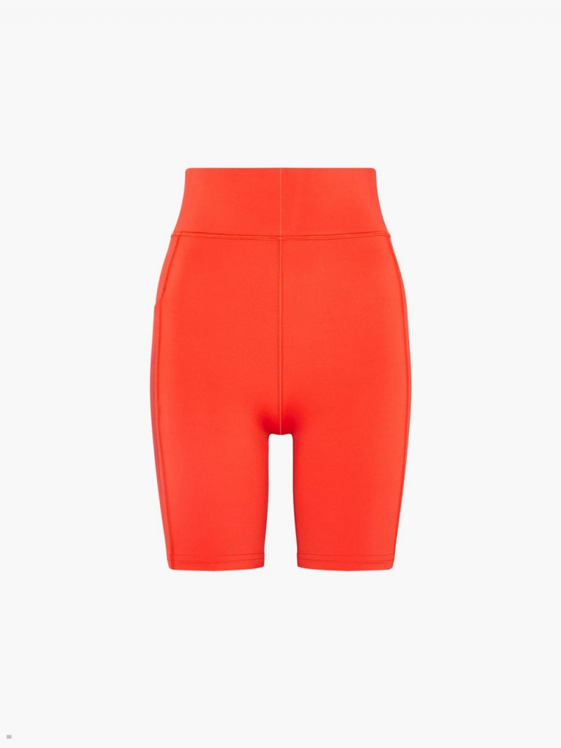 Red Savage X Fenty Band-It High-Waist Bike Women's Shorts | JDTZVU385