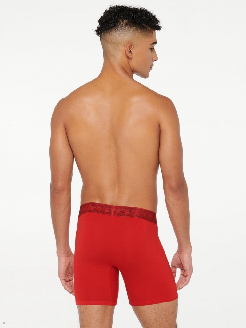 Red Savage X Fenty Night Cap Boxer Men's Briefs | QATEYN093