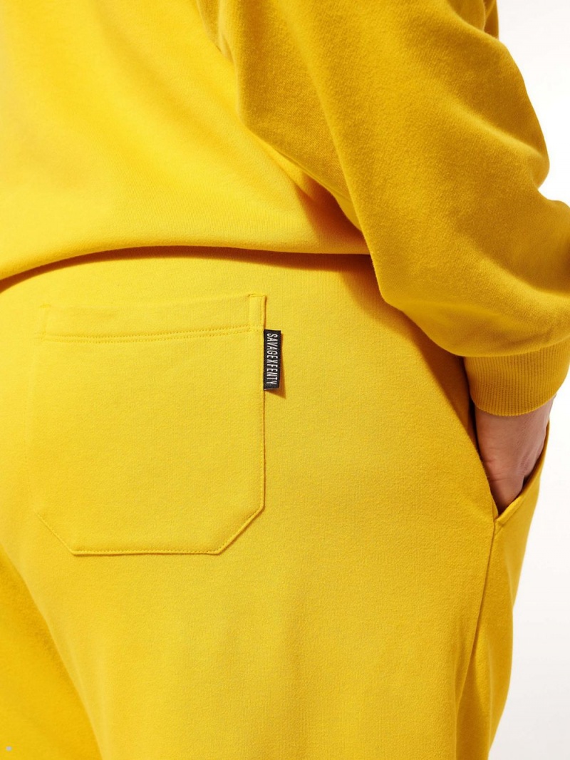 Yellow Savage X Fenty Xssential Terry Scope Logo Classic Men's Sweatpant | YBCFRV041